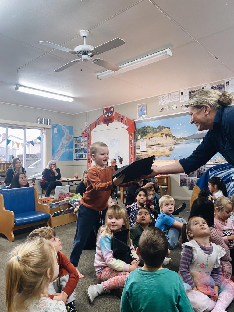Featured image for “Waitara Central Kindy kids receive snuggly winter PJs”
